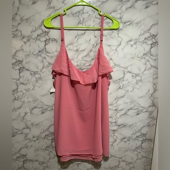 CITY CHIC Floating Flirt Top - guava - Picture 8 of 11